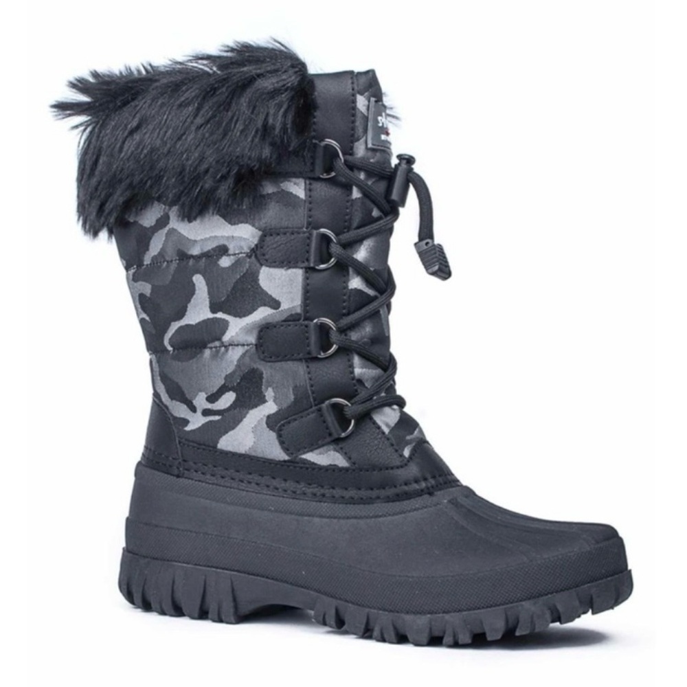 🧸 Storm by Cougar | Black Camouflage Winter Boots